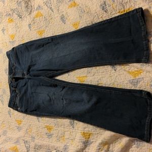 Maurices 12 short jeans wide leg high rise curvy